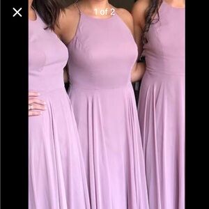 Dusty Rose Chiffon Bridesmaid Dress